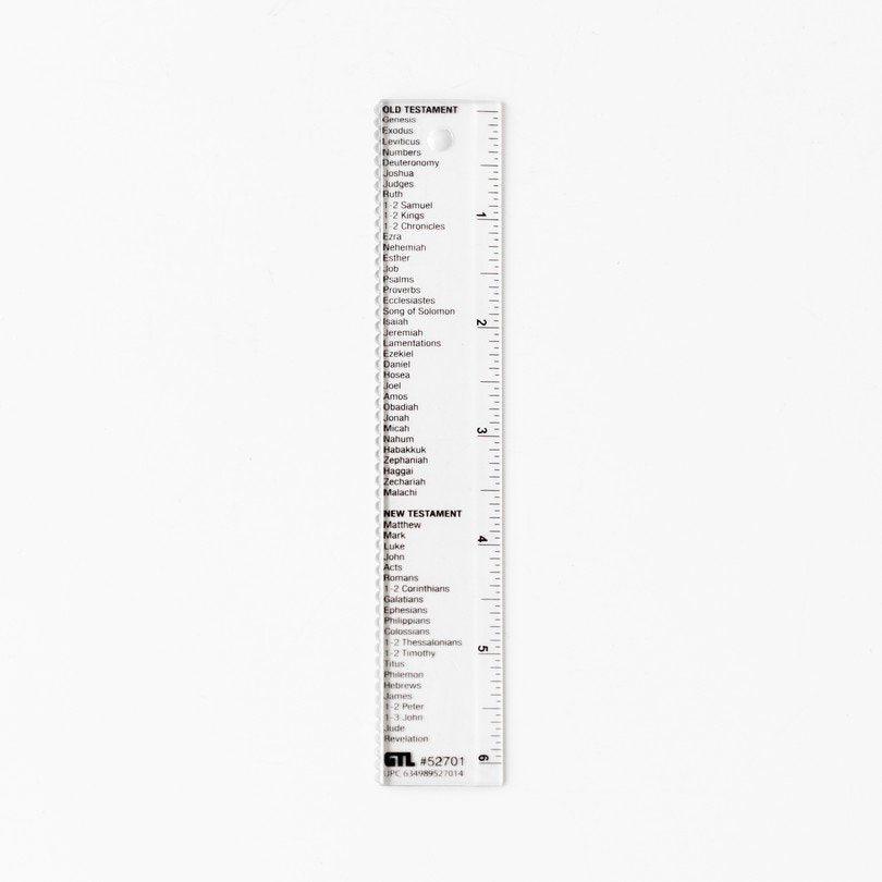 Straight-Edge Ruler with Books of the Bible