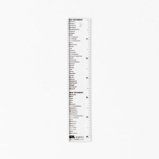 Straight-Edge Ruler with Books of the Bible