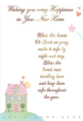 Wishing You Every Happiness in your New Home - Card