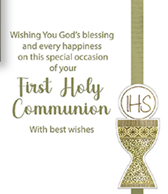 Boutique First Holy Communion Card - Chalice Symbolic