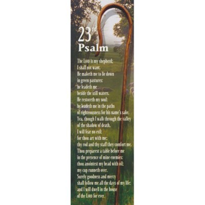 Psalm 23rd  - Shepherd's Staff Bookmark