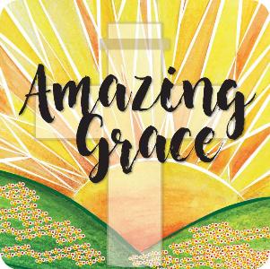 Amazing Grace glossy Coaster with Stand