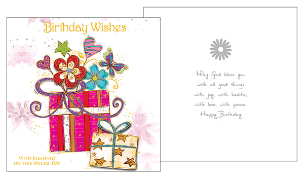 3D birthday wishes card