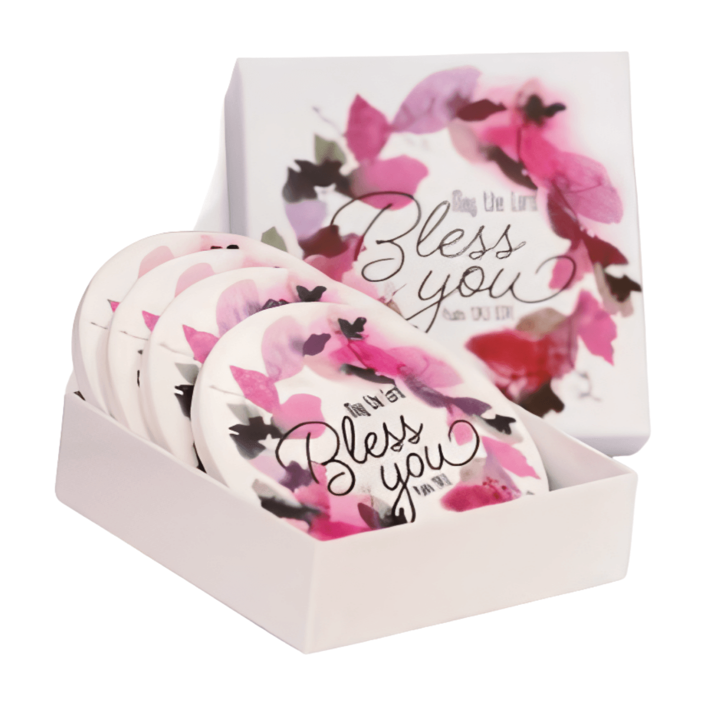 acrylic ceramic flower coasters