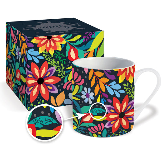 Bless you Flowers Christian Mug & Gift Box