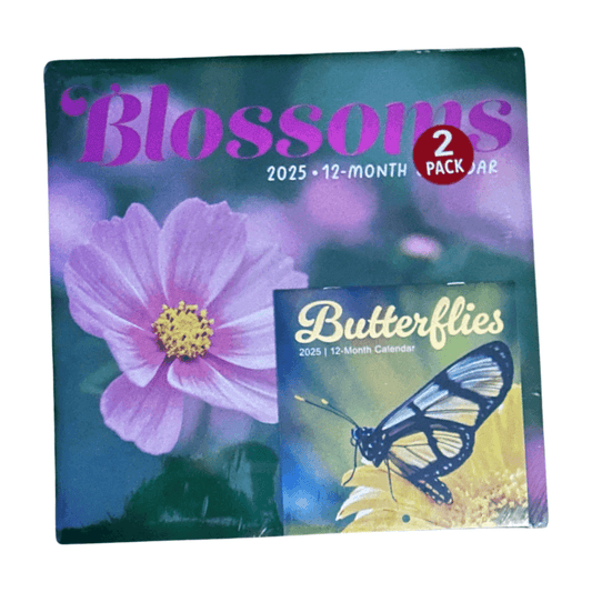 2025 Blossom Wall Calendar With A Mini Butterflies Wall Calendar