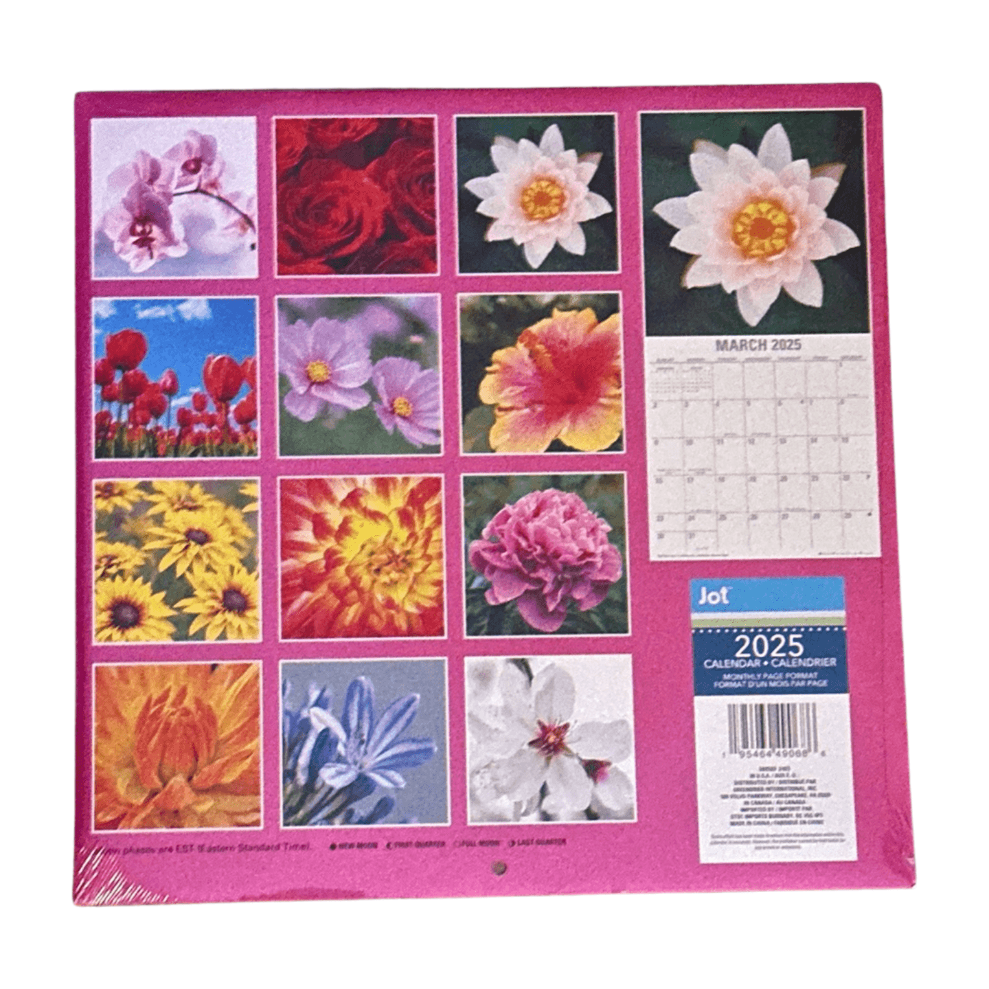 2025 Blossom Wall Calendar With A Mini Butterflies Wall Calendar