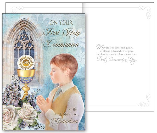 Christian crafted Communion Card