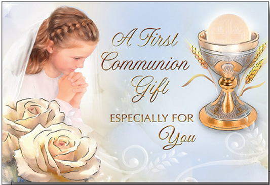 Girl First Holy Communion Card - Money Wallet