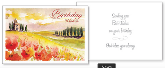 Birthday Blessing Card For Men