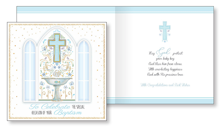 baby baptism handcraft card