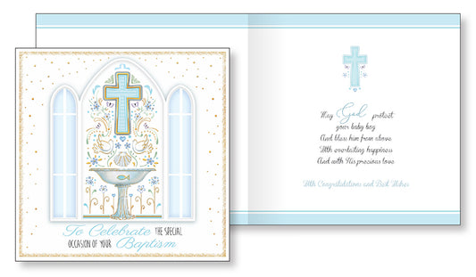 baby baptism handcraft card