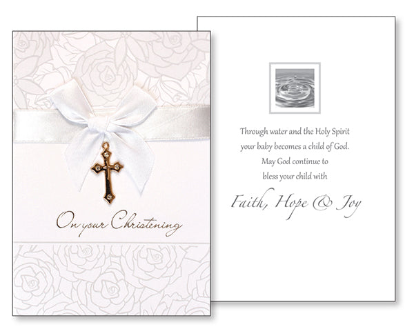 3D Christening Greetings Card