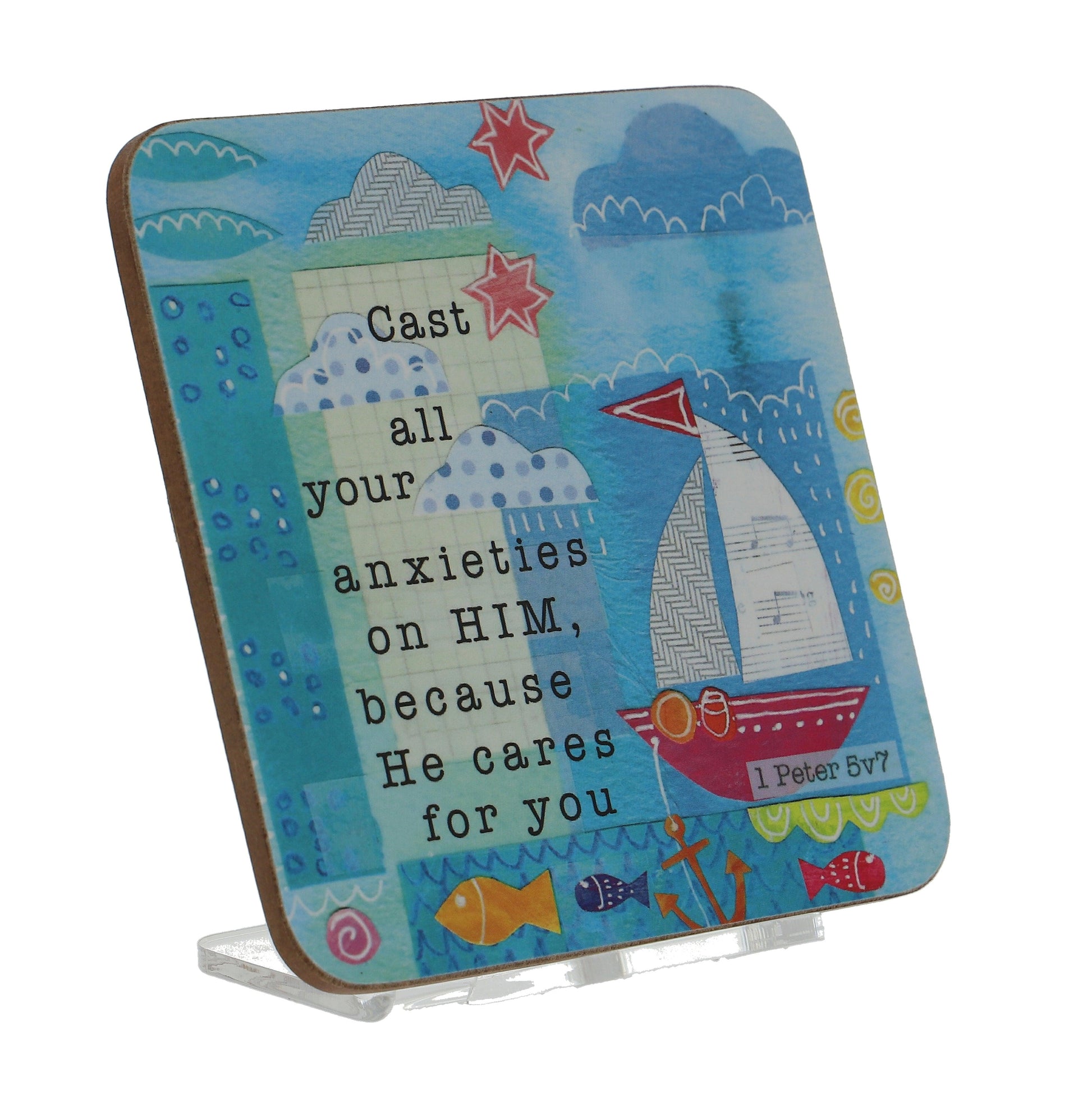 Anxieties Christian coaster.