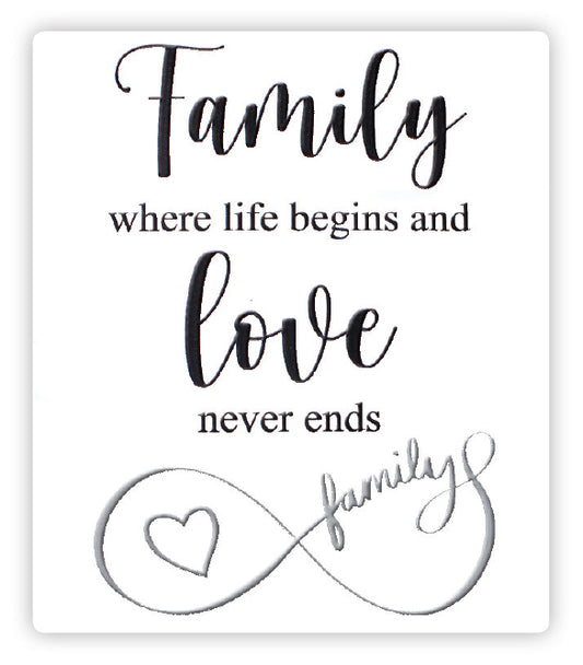 Family Love  - Ceramic Plaque