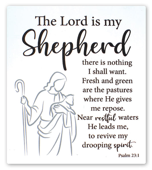 Lord is My Shepherd - Ceramic Message Plaque