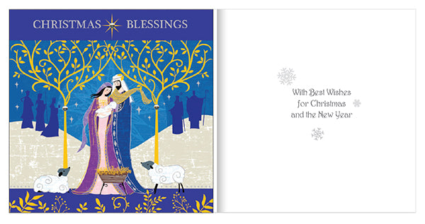 Handcrafted Christmas Card – Christmas Blessings