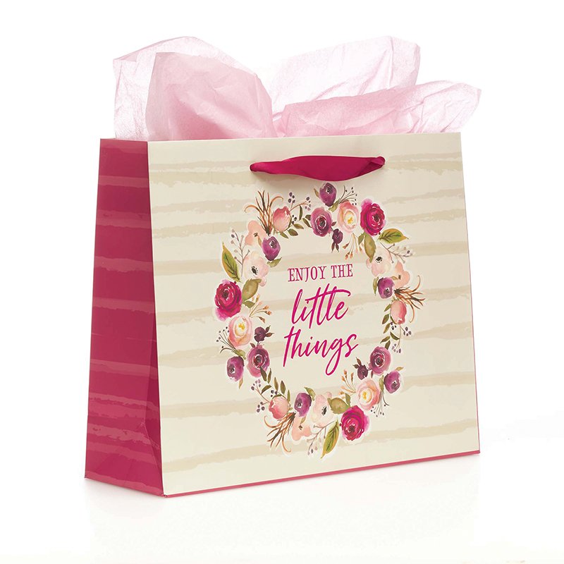 Enjoy The Little Things, Large Gift Bag With Card