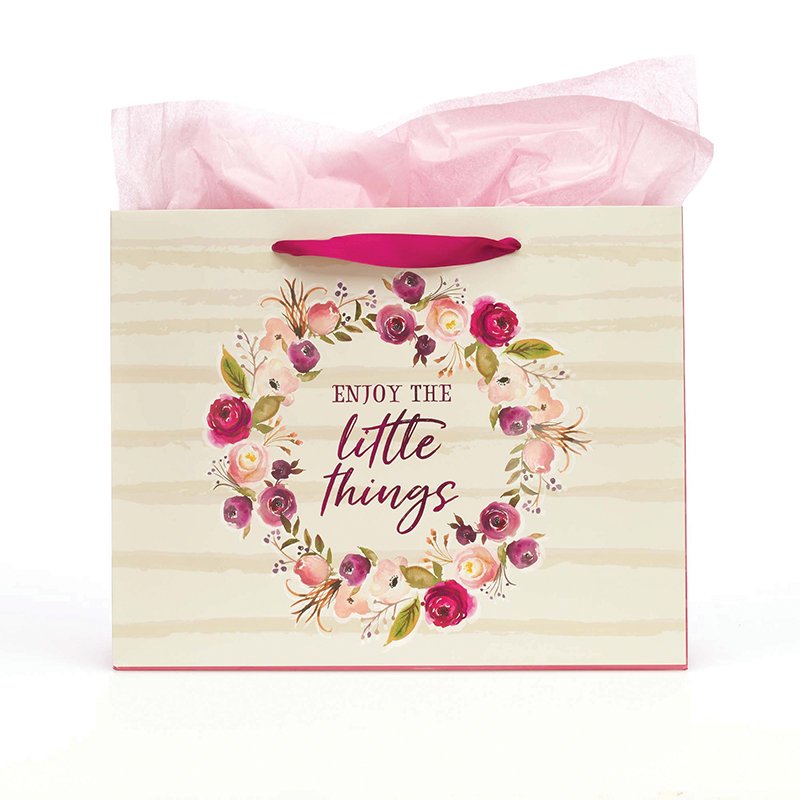 Enjoy The Little Things, Large Gift Bag With Card