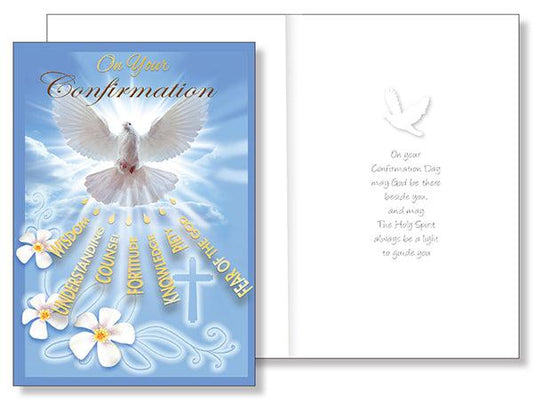 Holy Symbolic Confirmation Card