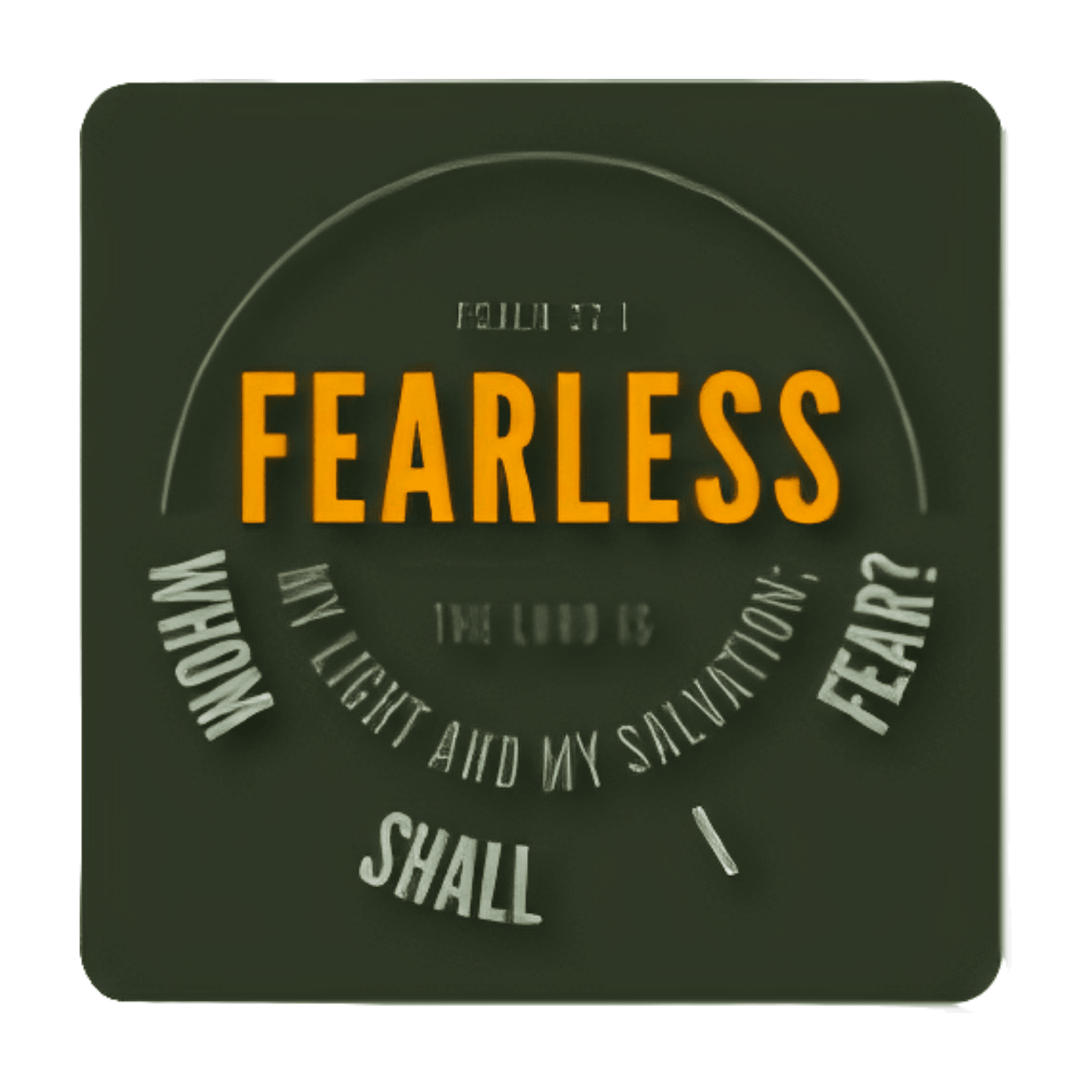 A Fearless Christian coaster