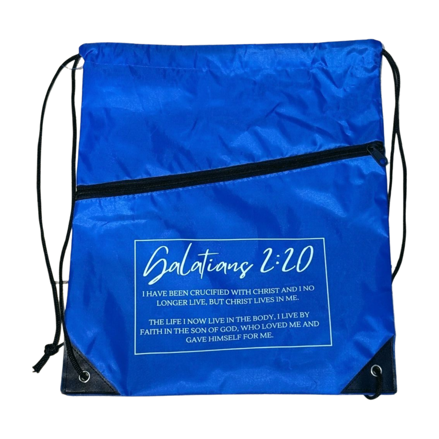 Galatians 2:20 Drawstring Bag