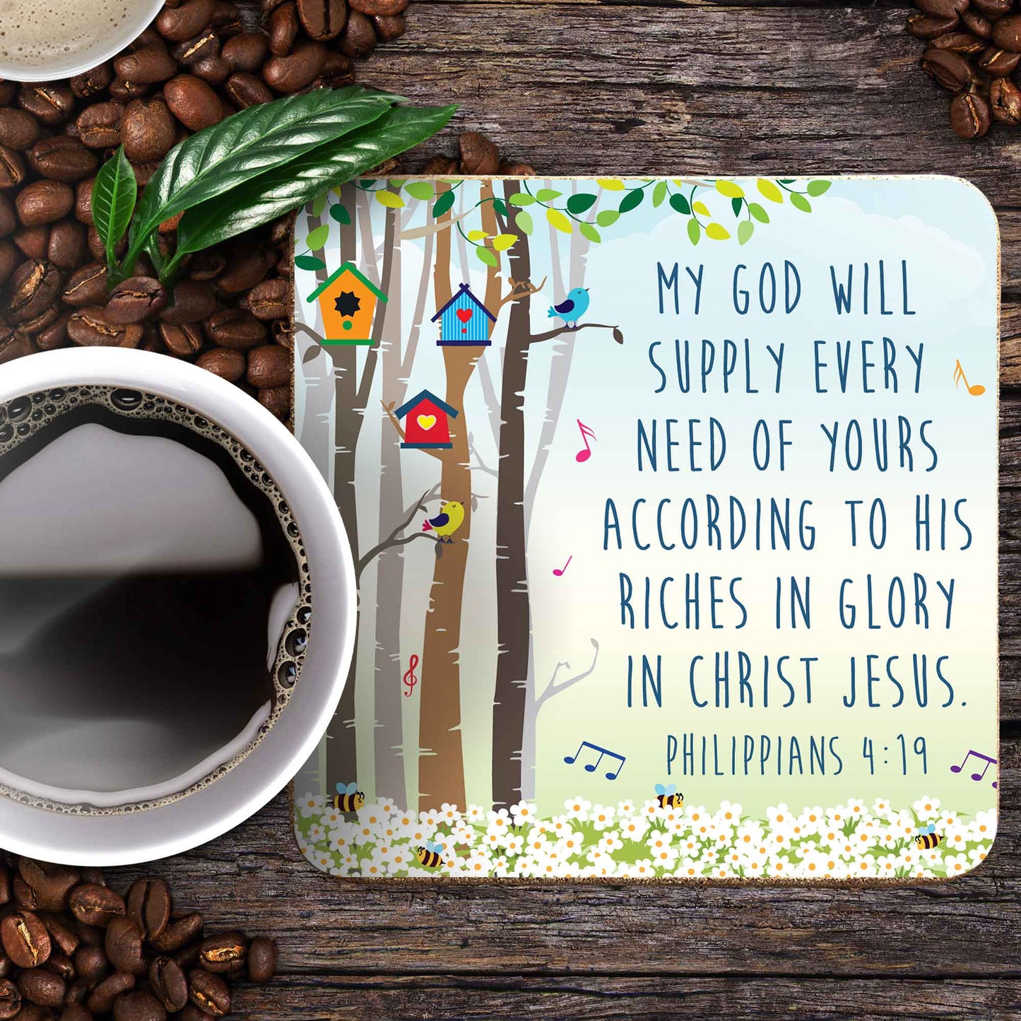 God Will Supply (Philippians 4:19) Coaster