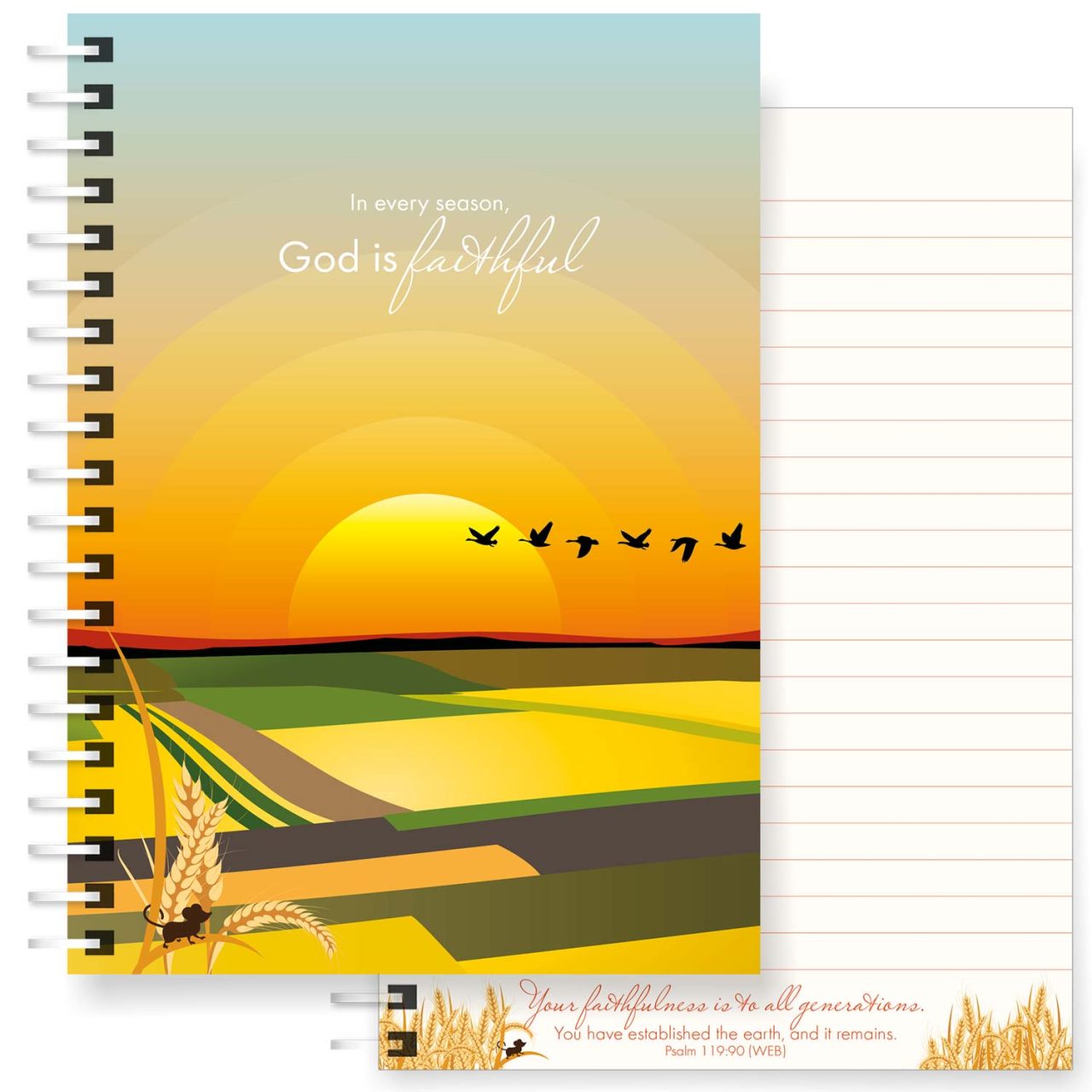 God Is Faithful A5 Christian Notebook