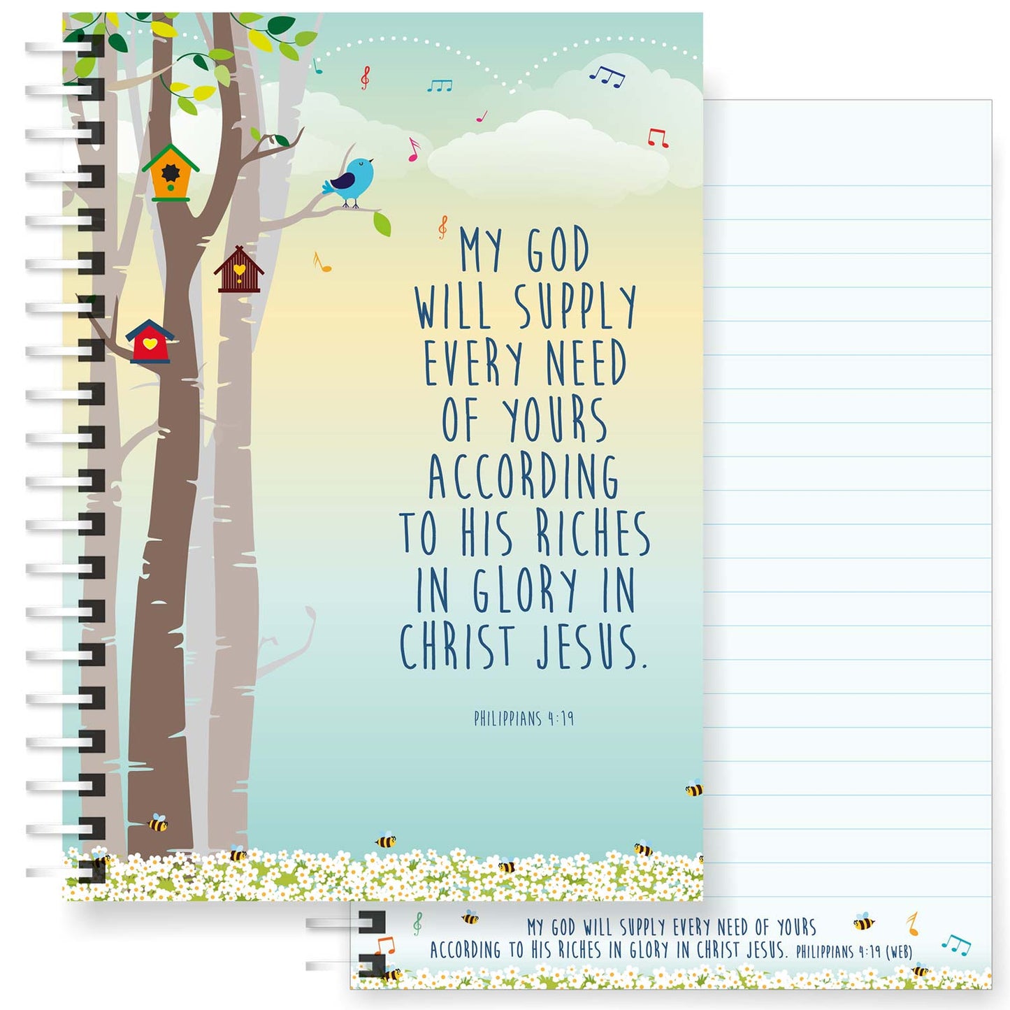 God Will Supply A5 Christian Notebook