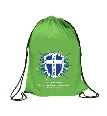 God is Faithful Drawstring Bag