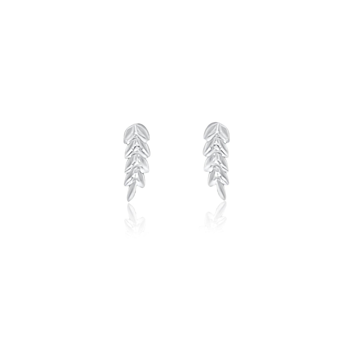 FWF Sterling Silver S925 Small Leaf Earring - 18K Gold or Silver