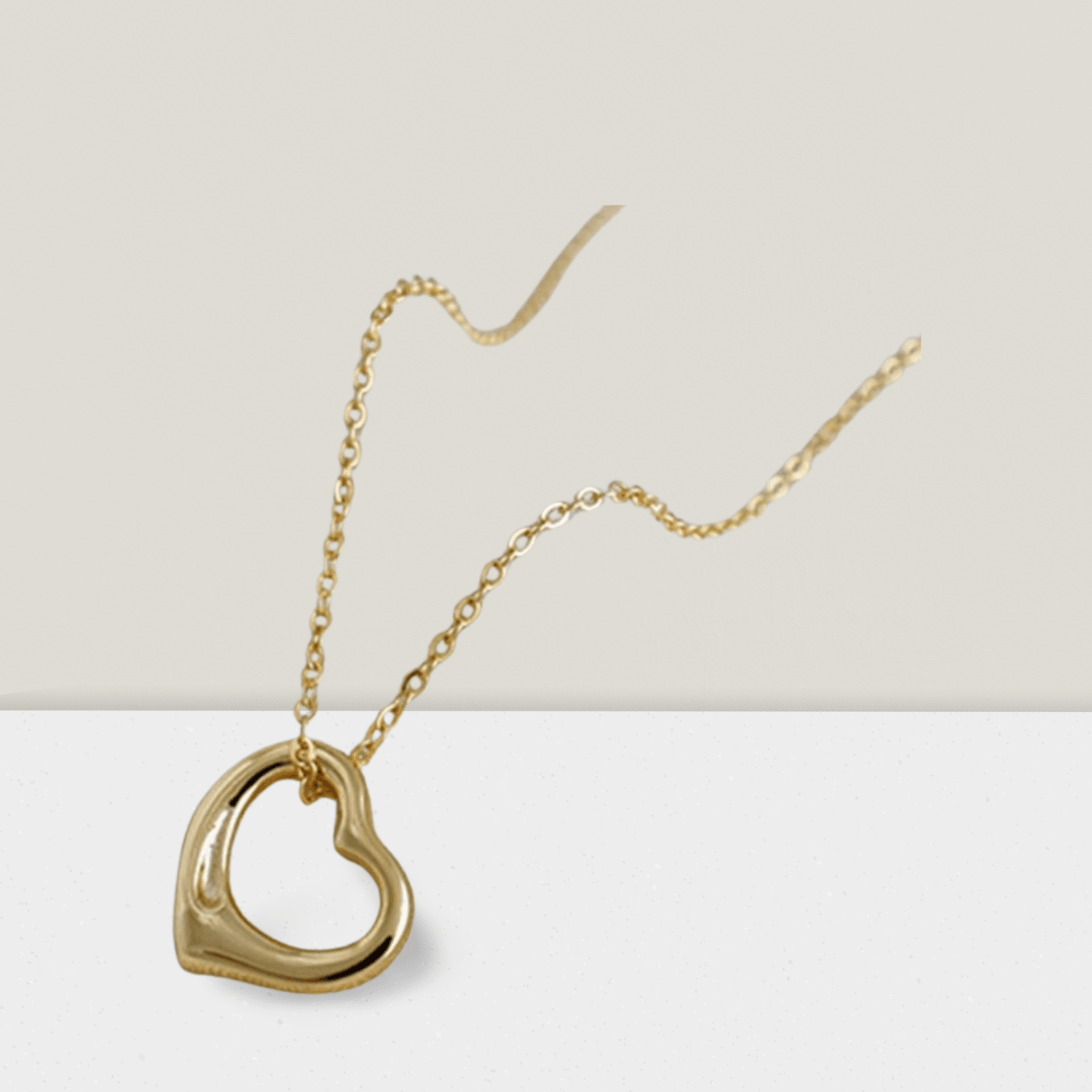 FWF 18K Gold Plated Sterling Silver Heart Necklace