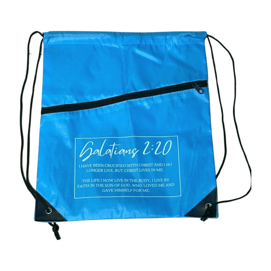 Galatians 2:20 Drawstring Bag