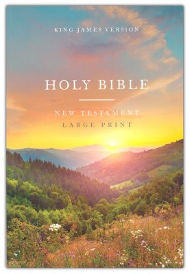 Scenic Holy Bible - KJV Large Print New Testament - Comfort Print - Softcover