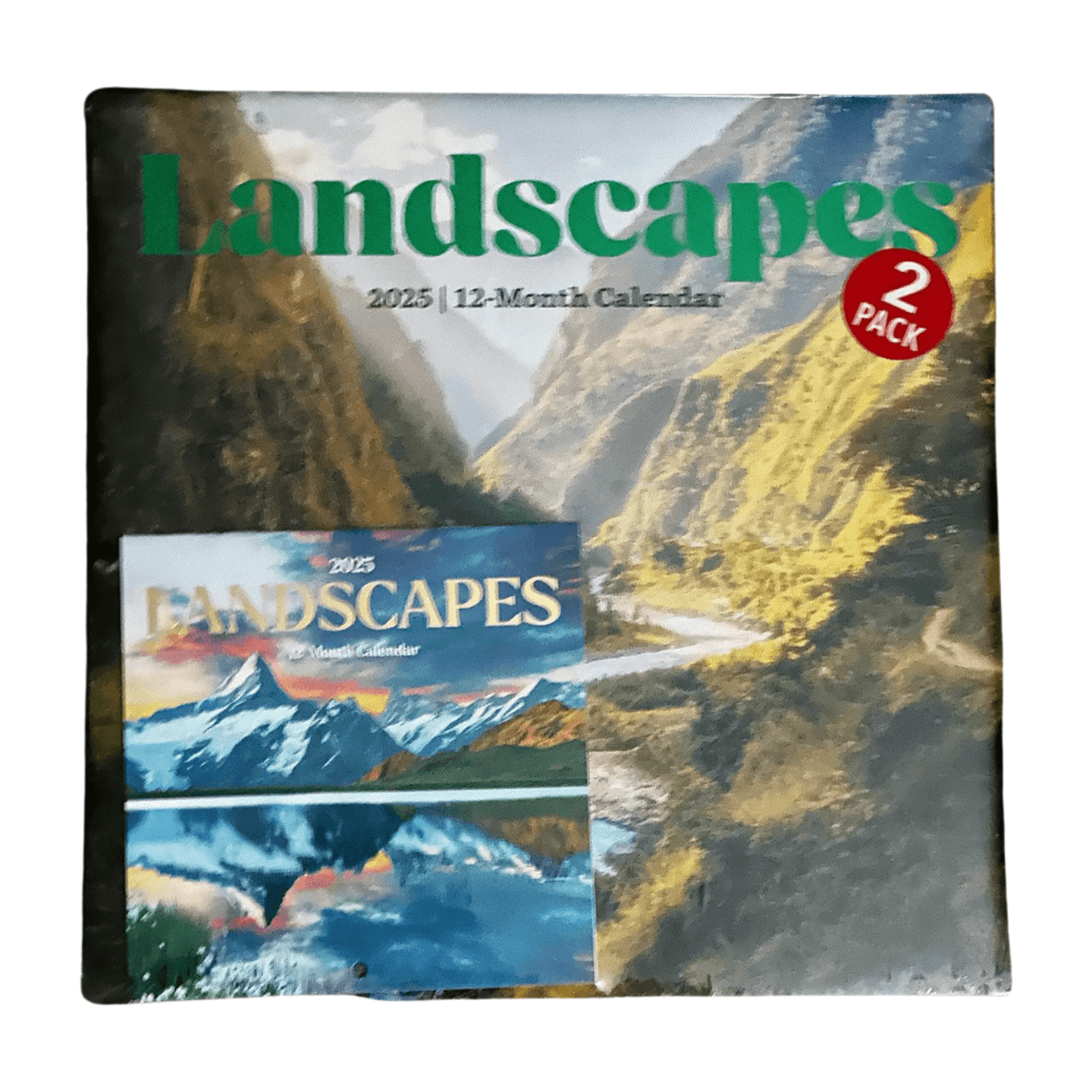 2025 Landscape Wall Calendar With A Mini Landscape Wall Calendar