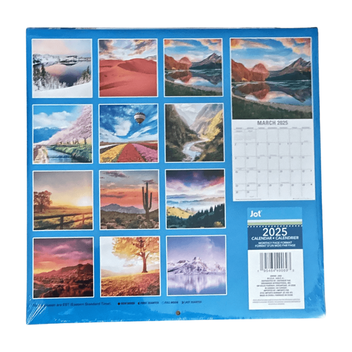 2025 Landscape Wall Calendar With A Mini Landscape Wall Calendar