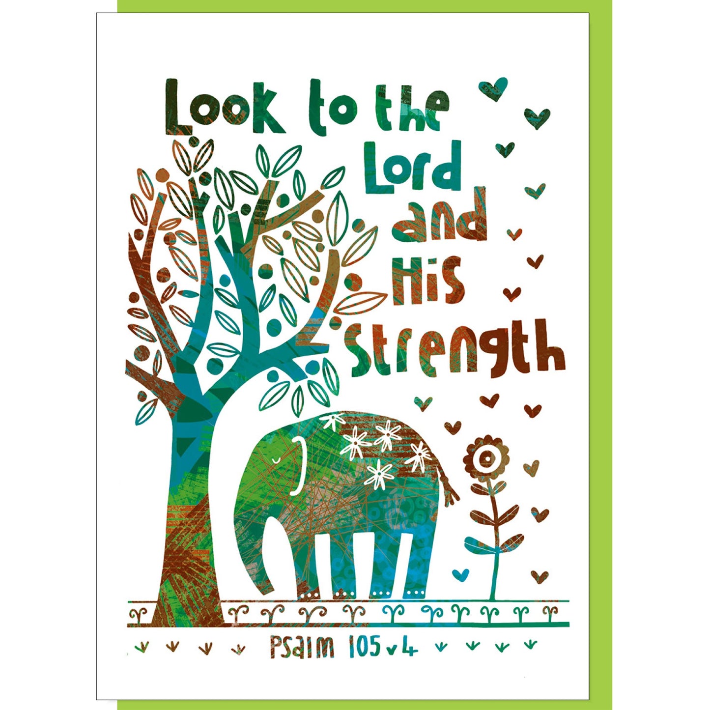 Look To The Lord Greetings Card