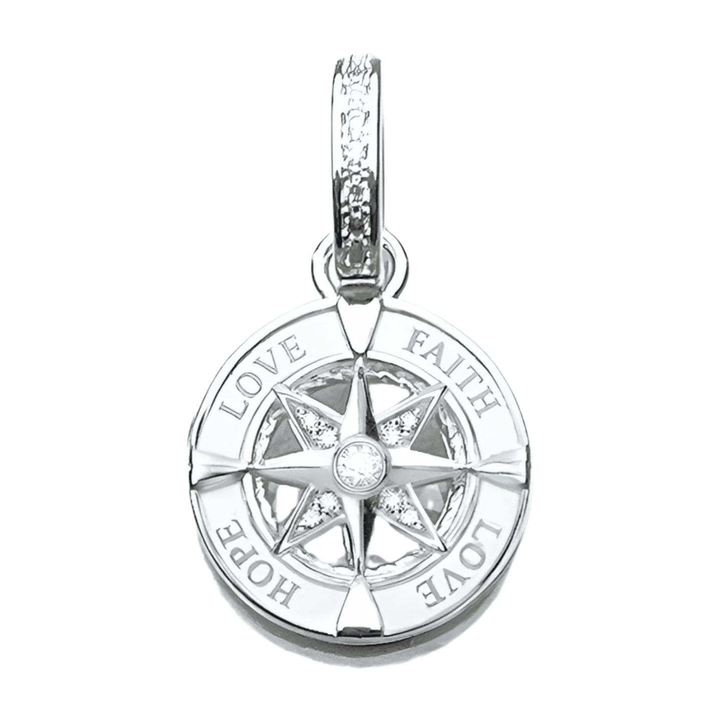 FWF Sterling Silver Faith, Love & Hope Pendant