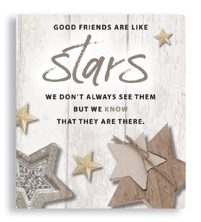 Friendship - Stars - Porcelain Plaque