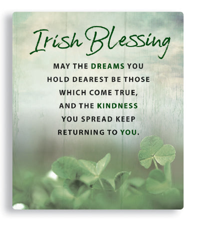 Irish Blessing Porcelain Message Plaque