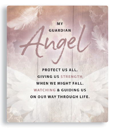 My Guardian Angel - Porcelain Message Plaque