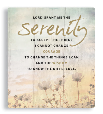 Serenity Prayer - Porcelain Plaque