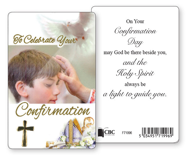 Prayer Card - Confirmation Boy