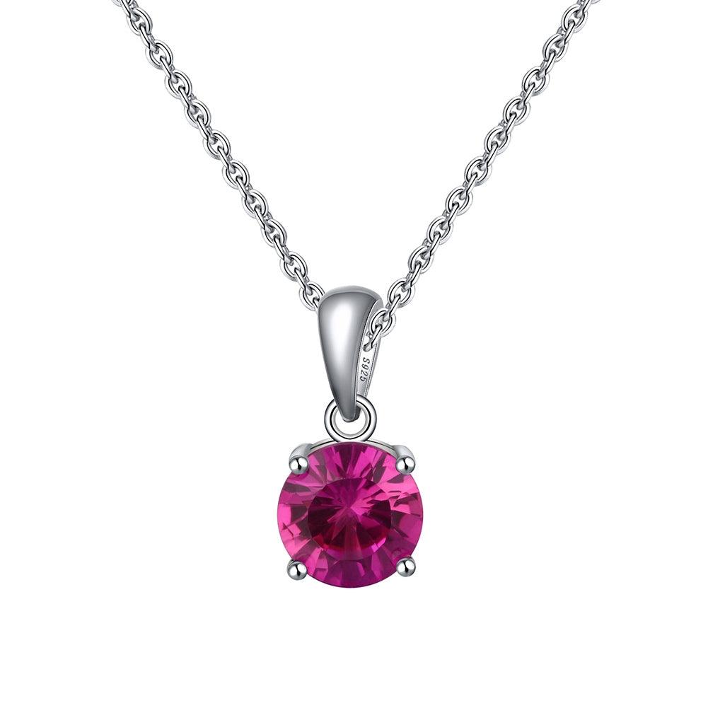 45cm Sterling Silver Chain pink