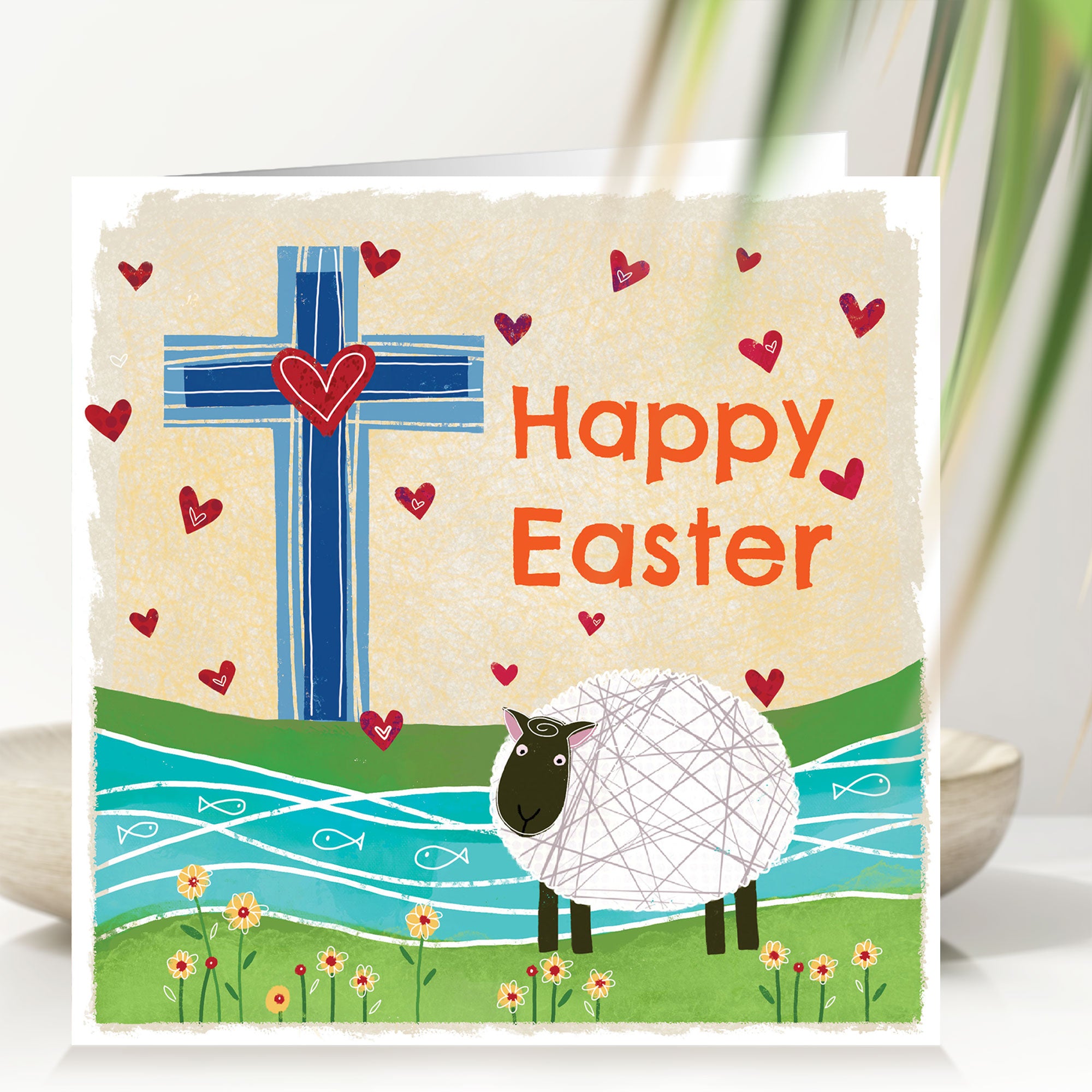 Sheep & Cross Easter Cards (pack of 5) – Faith with Finesse