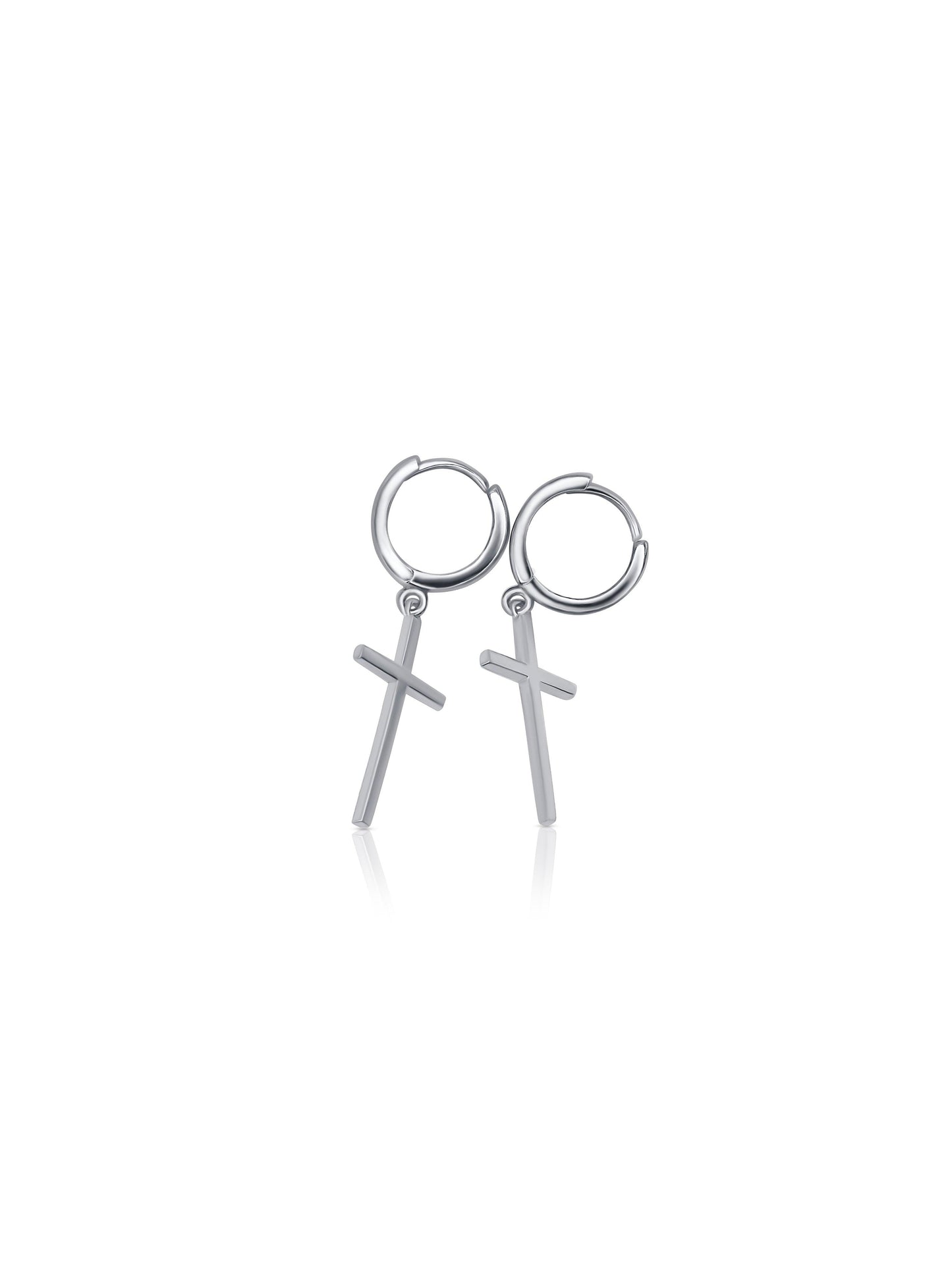 Sterling Silver Dangling Hoop Earring