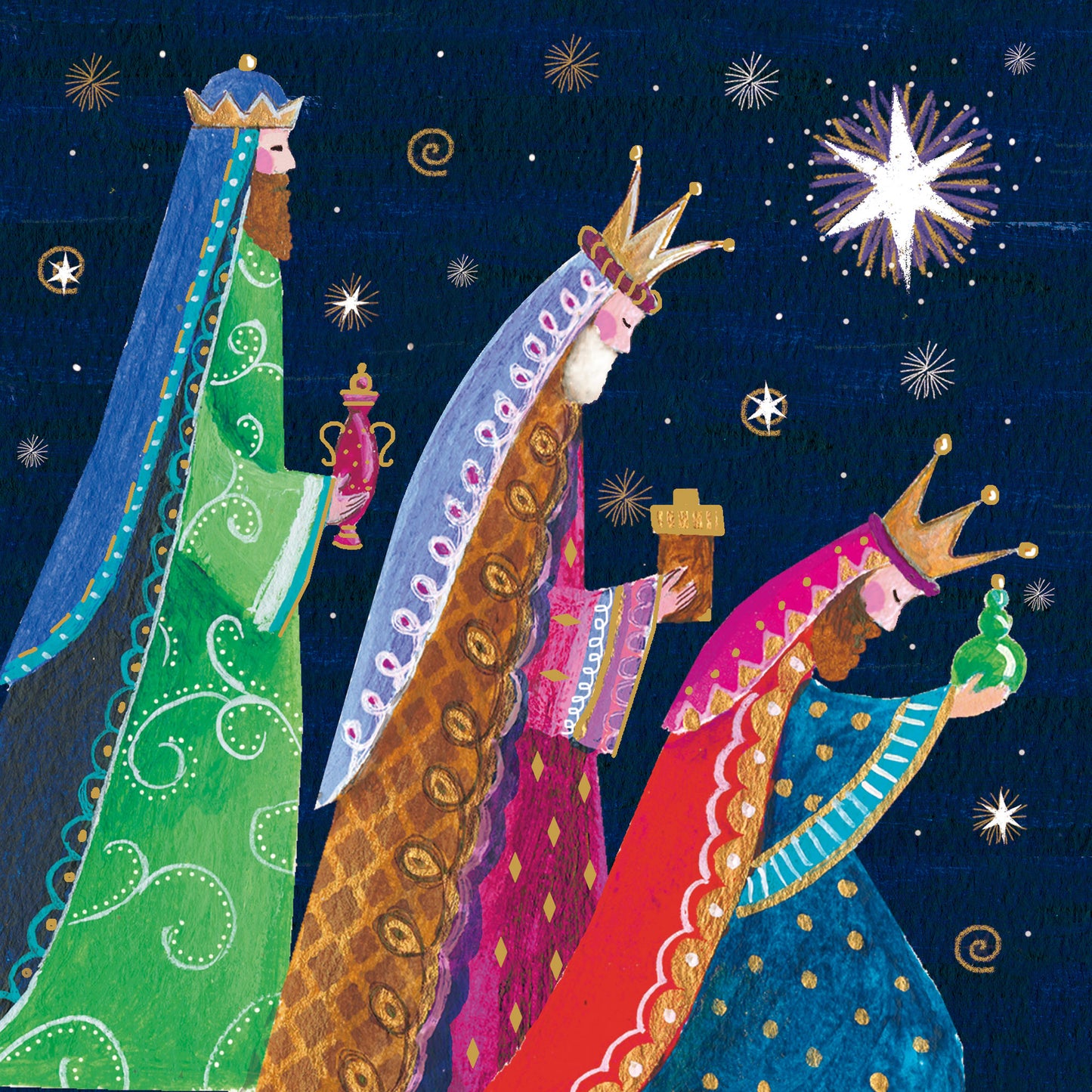 Three Kings Christian Christmas Card