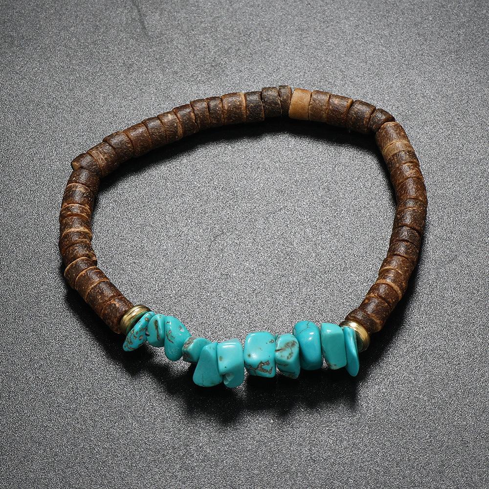 FWF Vintage Handmade Bohemian Surf Coconut Bracelet