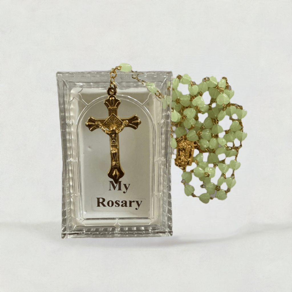 Adult Glass Rosary - Luminous Oval Bead